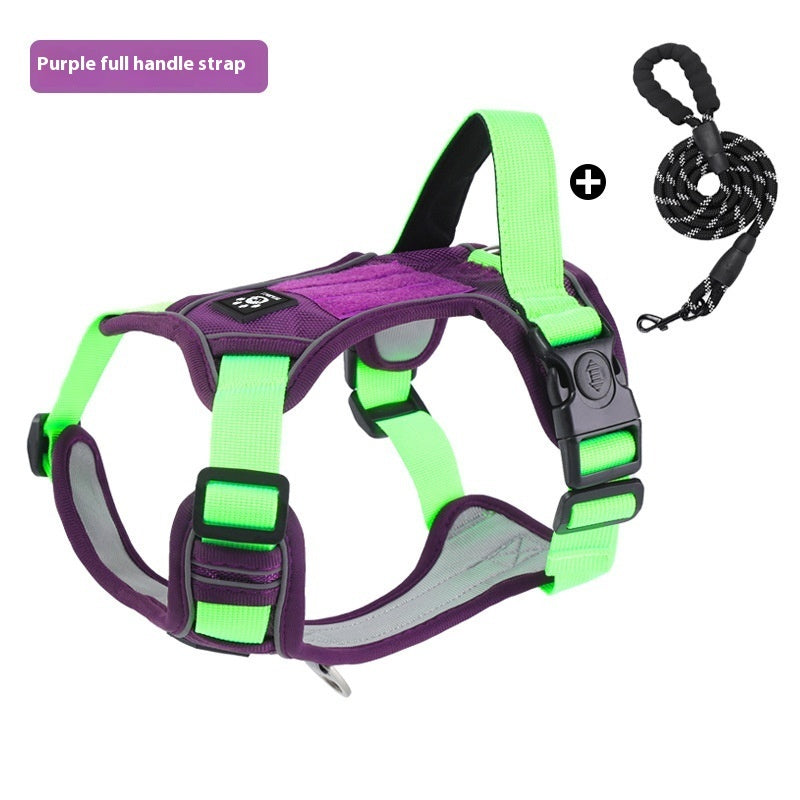 Adjustable Reflective Pet Harness and Leash | LEASHNGO