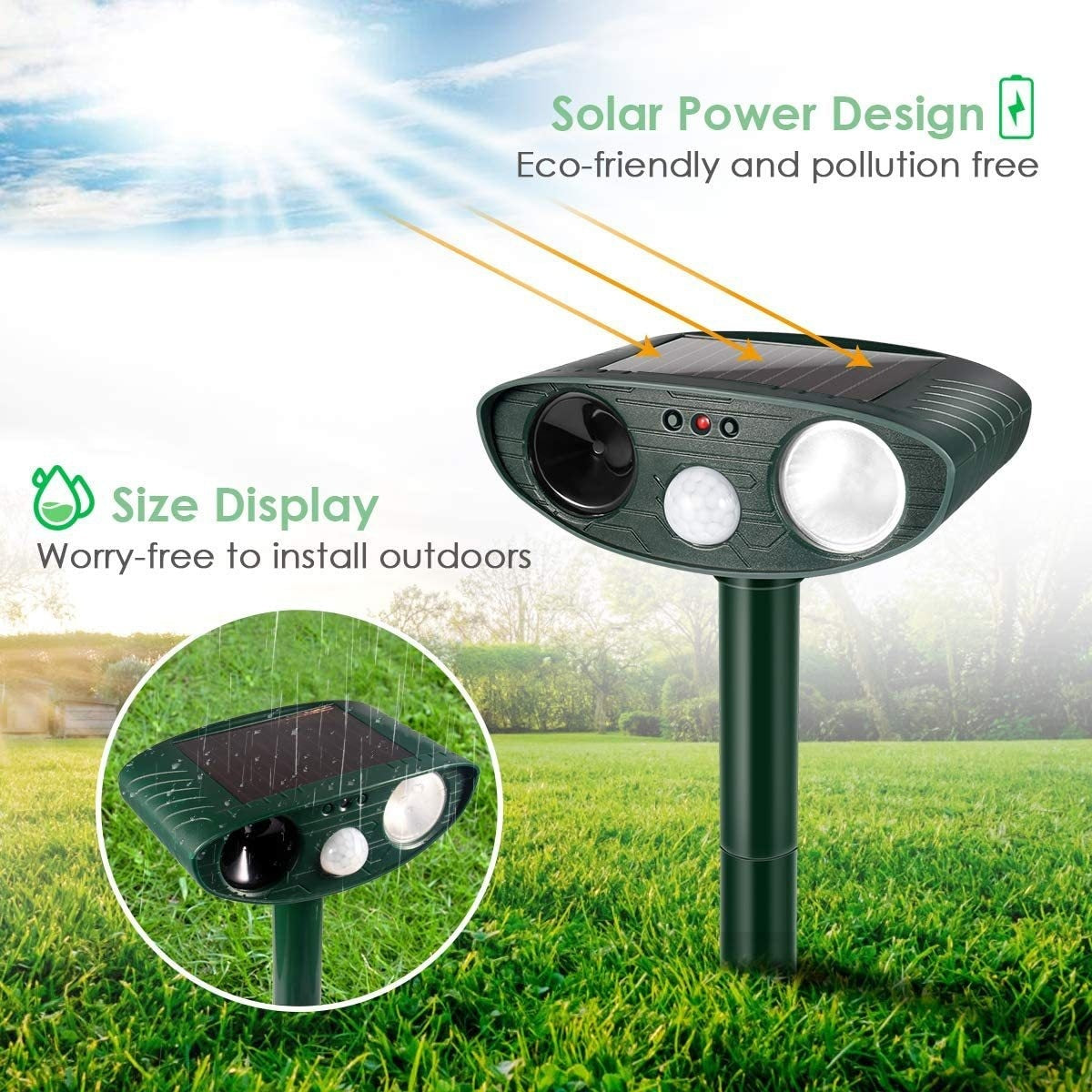 Ultrasonic animal repeller | SONICFIELD