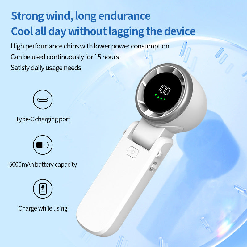 Hand folding high-speed turbine fan