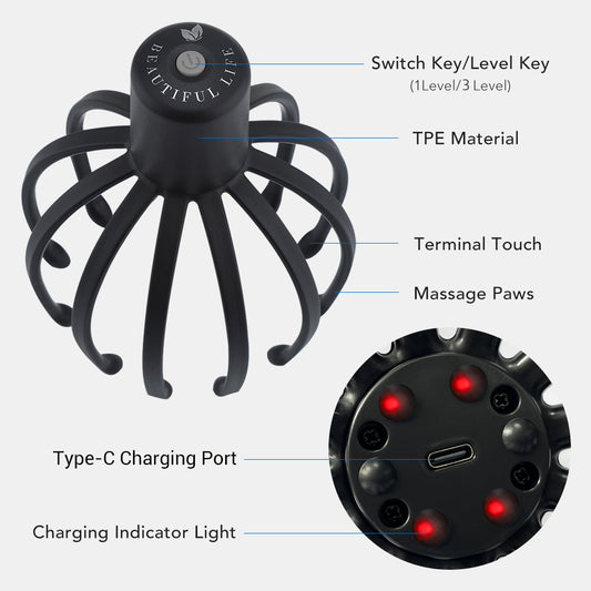 Octopus Head Massager