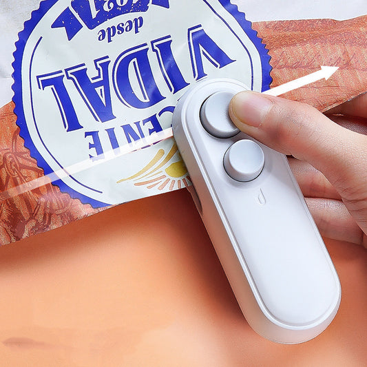 SealMate™ — USB Rechargeable Mini Bag Sealer & Cutter